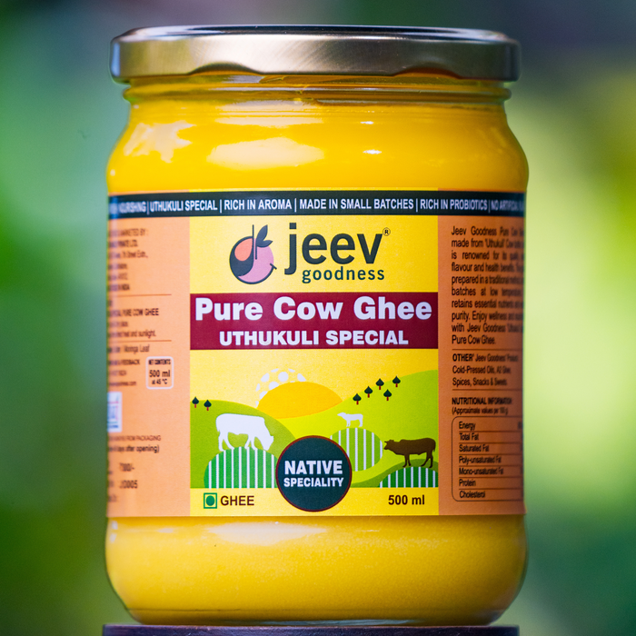 Uthukuli Special Cow Ghee | Tastes & Smells Heavenly | Freshly Made | 500ml