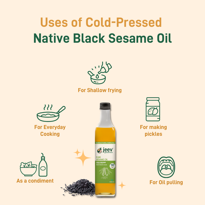 Cold-Pressed Sesame Oil | Black Sesame Seeds