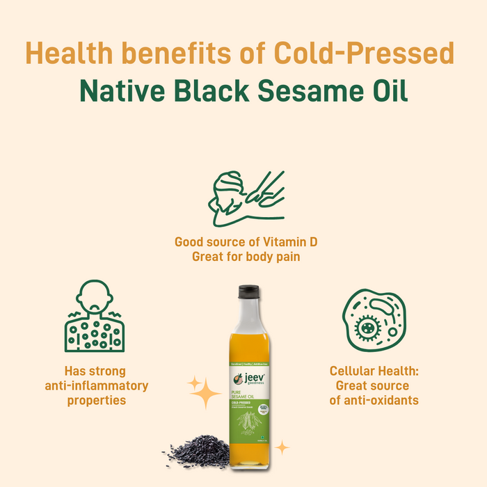 Cold-Pressed Sesame Oil | Black Sesame Seeds