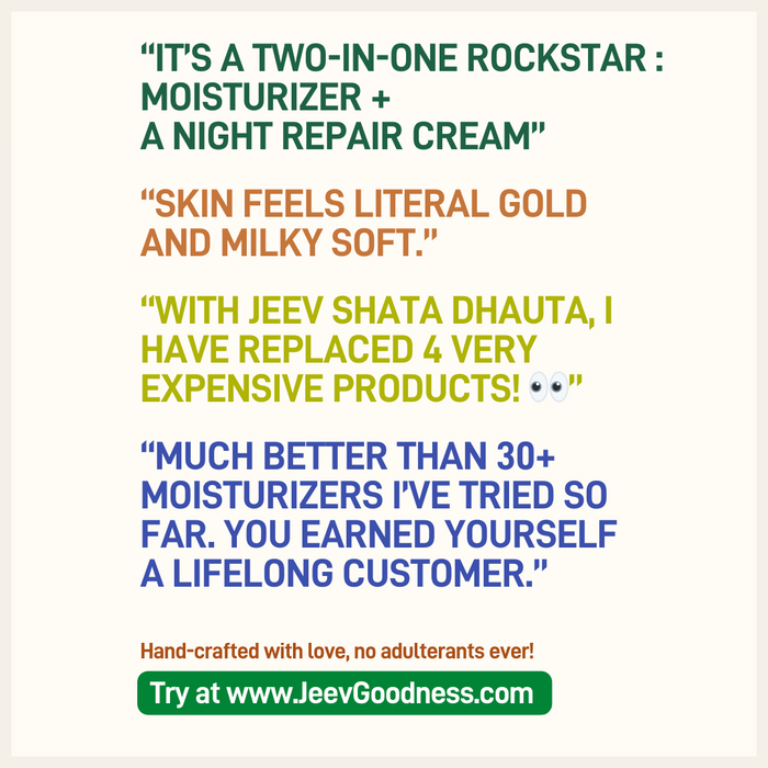 Shata Dhauta Ghrita // 100 Times Washed Moisturizing Face Cream!