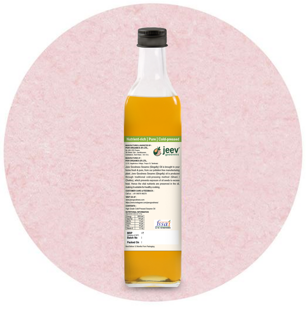 Cold-Pressed Sesame Oil | Black Sesame Seeds