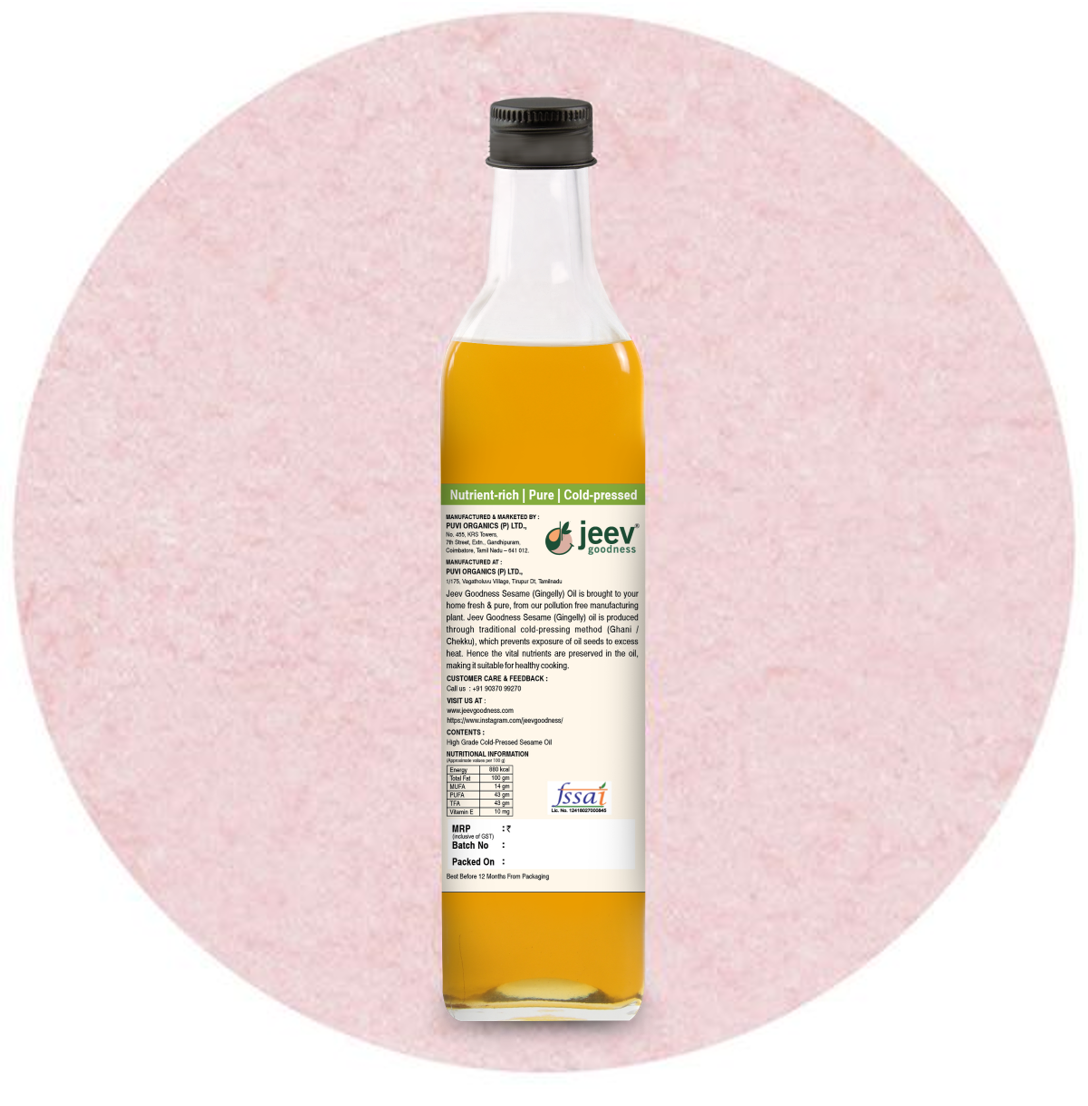 Cold-Pressed Sesame Oil | Black Sesame Seeds