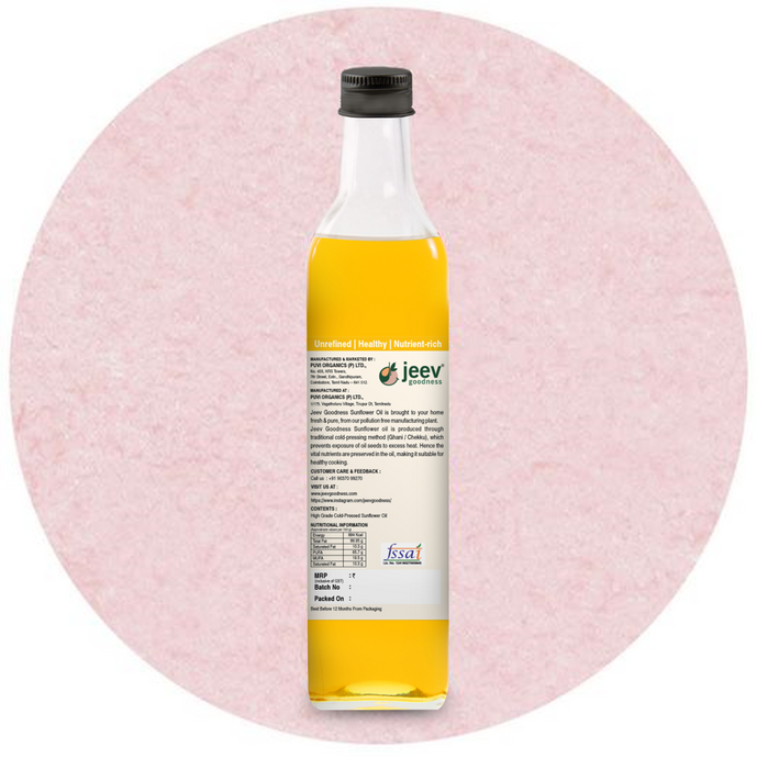 Cold-Pressed Sunflower Oil | Native Seeds